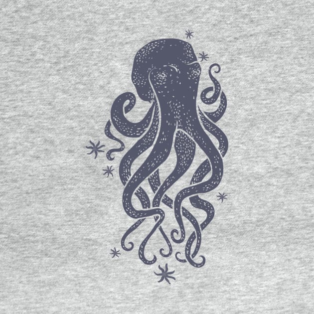 Octopus Squiggly King Of The Sea by LittleBunnySunshine